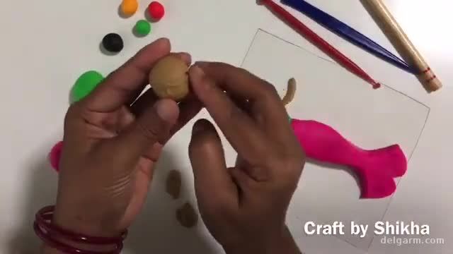 آموزش تصویری کاردستی پری دریایی با خمیر بازی بسیار زیبا !