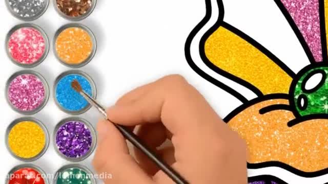 آموزش تصویری نقاشی برای کودکان - نقاشی صدف با مروارید !