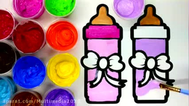 فیلم آموزش نقاشی به کودکان با زبان ساده - (نحوه کشیدن نقاشی سیب)