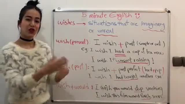 آموزش زبان انگلیسی در 5 دقیقه ! - چطور از wish  استفاده کنیم؟
