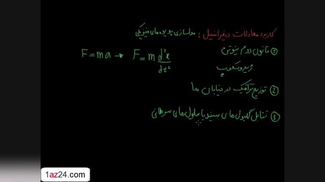 آموزش معادلات دیفرانسیل - قسمت سوم : کاربرد های معادله دیفرانسیل !