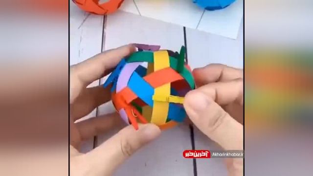 نحوه ساخت کاردستی توپ کاغذی با ساده ترین تکنیک