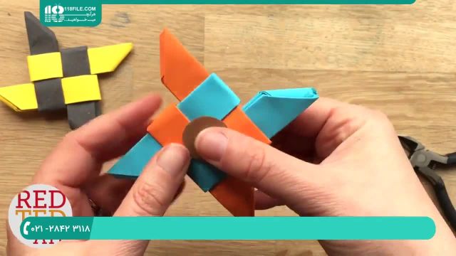 آموزش ویدیویی ساخت اسپینر با اوریگامی بسیار ساده !