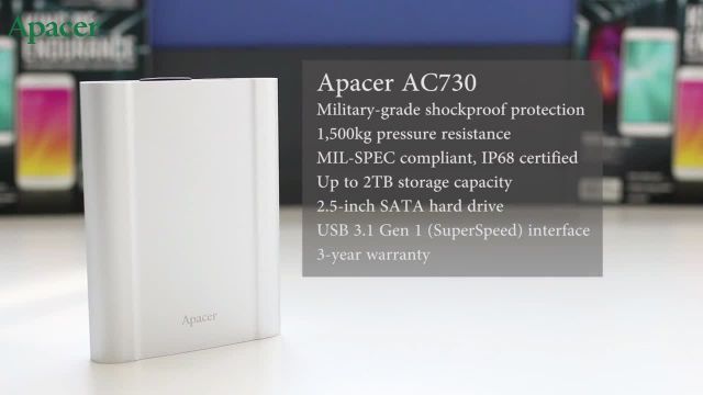  هارد اکسترنال اپیسر مدل AC730 مقاوم در برابر فشار به معنای واقعی 