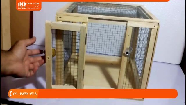آموزش تربیت طوطی - ساخت قفس ( اندازه ها دلخواه انتخاب شود )