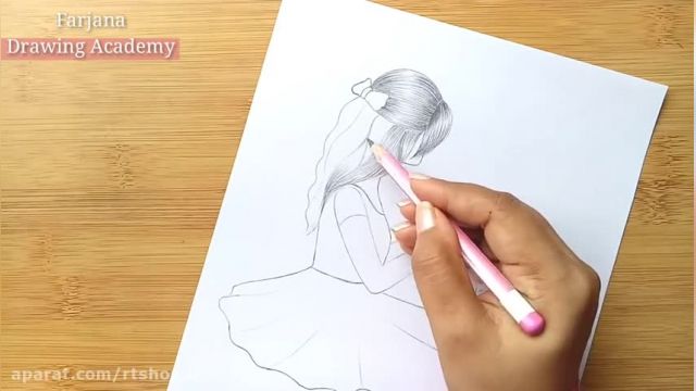 آموزش تصویری نقاشی به زبان ساده برای کودکان - (نقاشی روز مادر)