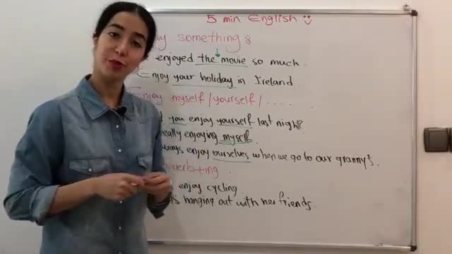 آموزش زبان انگلیسی در 5 دقیقه ! - سه کاربرد enjoy