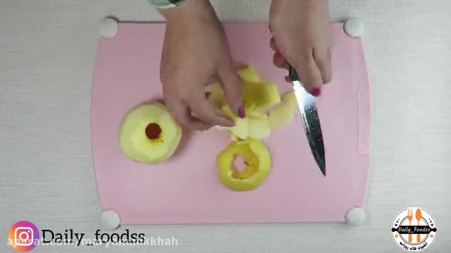 آموزش طرز تهیه خشک کردن سیب (میوه خشک) سریع و آسان