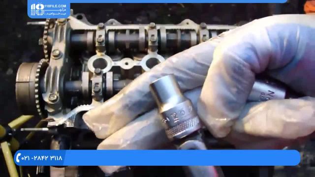 آموزش تعمیر موتور تویوتا - خودرو تویوتا-میل بادامک بازکردن موتور
