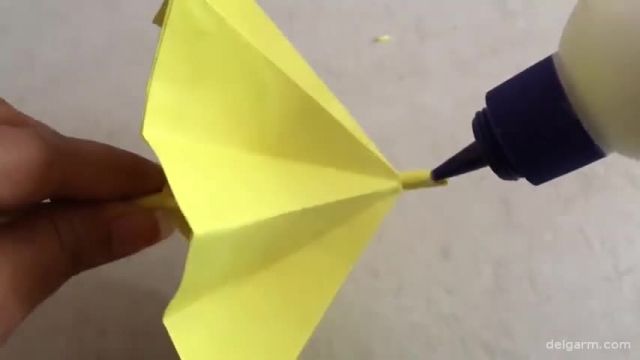 آموزش تصویری ساخت چتر کاغذی در منزل !