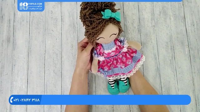 آموزش دوخت مو و عروسک برای عروسک پولیشی دخترانه 