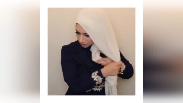 آموزش تصویری بستن شال مجلسی با حجاب بسیار زیبا !