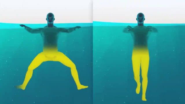 آموزش ویدیویی روش روی آب ماندن در استخر - آموزش شنا !