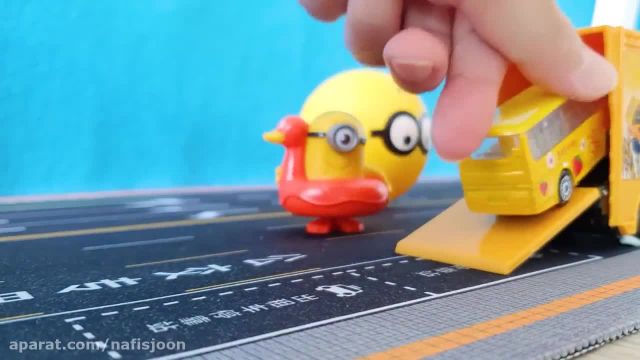 کارتون بسیار زیبا ماشین بازی کودکانه با مینیون های شاد !