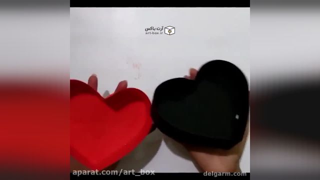 آموزش تصویری ساخت جعبه کادو قلبی بسیار ساده برای هدیه دادن !