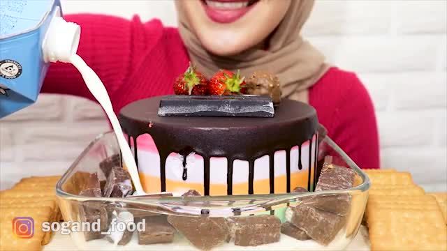 چالش اسمر ایرانی با سوگند فود - کیک و شیر و شکلات