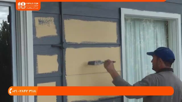 آموزش نقاشی ساختمان | رنگ آمیزی دیوار - رنگ آمیزی بردها 