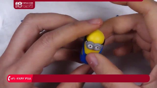 آموزش ساخت عروسک خمیری شخصیت کارتونی مینیون 