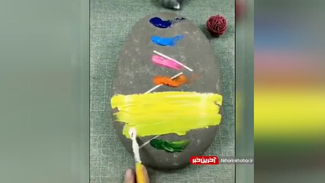  آموزش کشیدن نقاشی روی سنگ با ترفندی ساده
