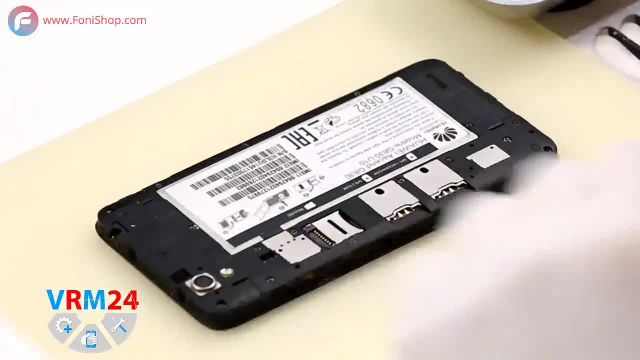 کالبد شکافی و آموزش تعویض باتری Huawei Ascend G630 - فونی شاپ