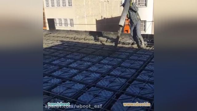 نحوه اجرای سقف یوبوت توسط شرکت گنبد فیروزه