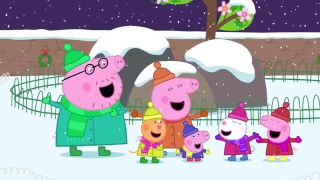 کارتون پپا پیگ زبان اصلی جدید - ترانه های پپا پیگ ، تبریک کریسمس !
