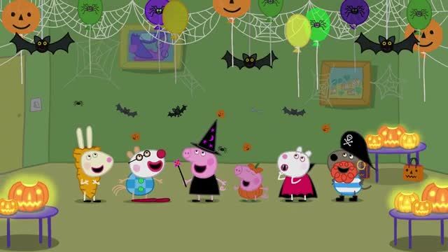 کارتون پپا پیگ زبان اصلی جدید - ترانه بینگ بونگ در هالووین درباره شبح ها !