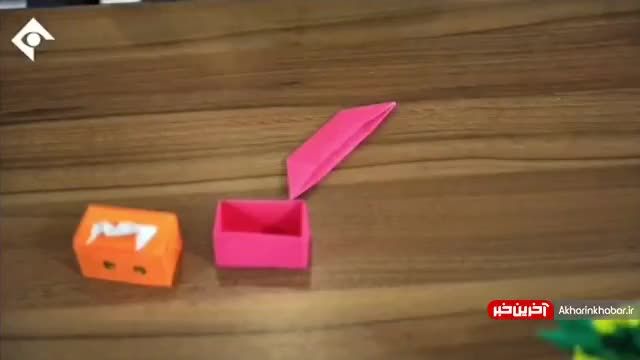 روش درستا کردن جعبه دستمال کاغذی با ترفند اوریگامی