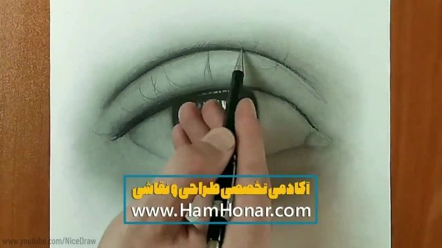 آموزش طراحی چشم برای مبتدیان || آموزش طراحی چشم سیاه قلم مبتدی || نقاشی چشم