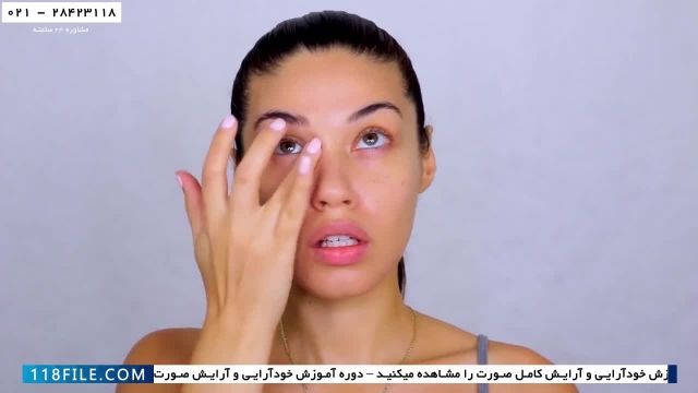 فیلم میکاپ صورت - آموزش آرایش کامل صورت -آرایش مشابه گیتی حدید