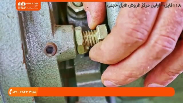 آموزش تعمیر چرخ خیاطی-موتور کلاچ چرخ خیاطی صنعتی-نمودار سیم کشی کار کردن اجزاء