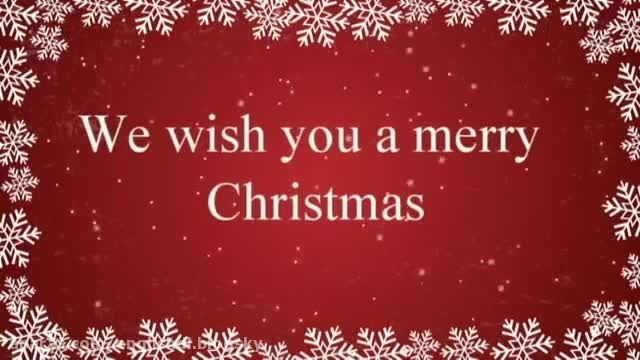 آهنگ We Wish You a Merry Christmas - هم خوانی - با زیرنویس چسبیده انگلیسی