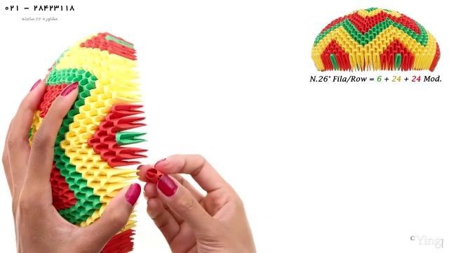 آموزش اوریگامی سه بعدی-اوریگامی- آـموزش اوریگامی سه بعدی بالون قسمت اول