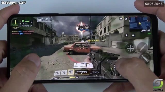تست اجرای بازی Call of Duty روی گوشی Redmi Note11