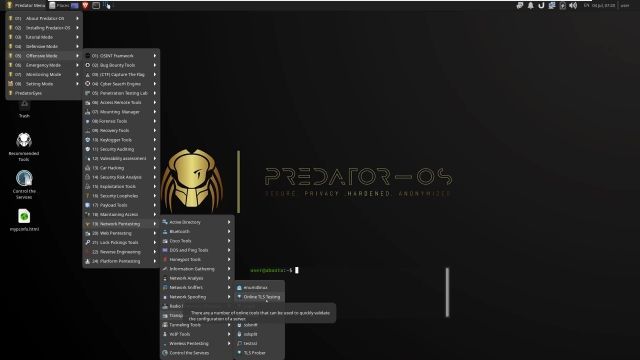 معرفی لینوکس predator-os
