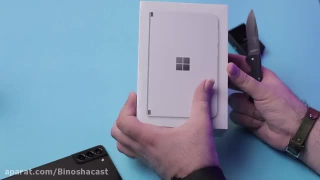 آنباکسینگ و جعبه گشایی سرفیس دوئو مایکروسافت - Microsoft Surface Duo Unboxing