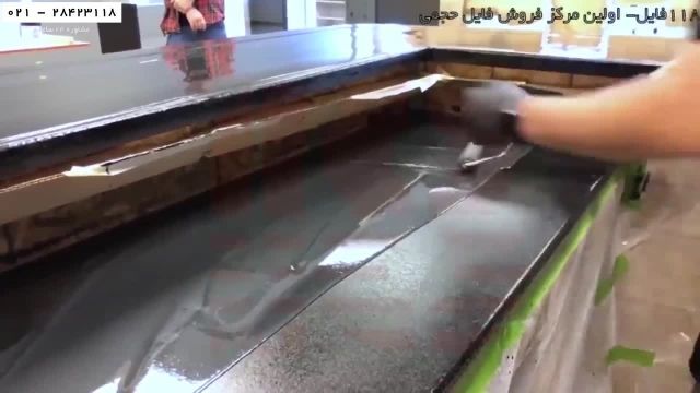 آموزش اجرای کفپوش اپوکسی -نحوه اجرای کفپوش سه بعدی-اپوکسی خاکستری و نقره ای