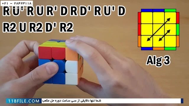 آموزش حل روبیک 3 در3 حرفه ای- رکورد حل مکعب روبیک - تغییری در الگوریتم