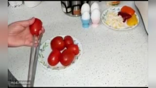 روش تهیه ساده و سالم  املت با گوجه کبابی