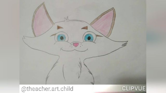نقاشی های کودکانه گربه - میو میو 