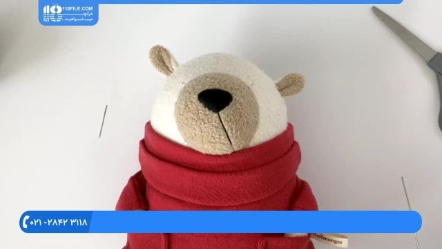 آموزش عروسک پولیشی - آموزش دوخت چشم مهره ای عروسک خرس