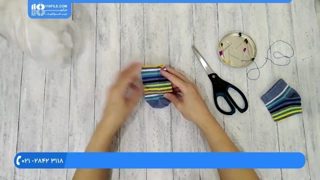 آموزش عروسک جورابی | دوخت عروسک پسرمدل شماره 1 