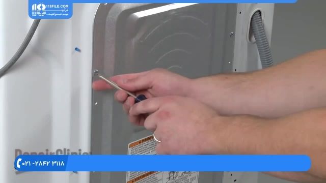 آموزش تعمیر ماشین لباسشویی - آموزش تعویض پانل درب جلو ال جی مدل 3360