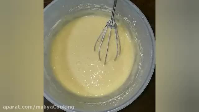 روش پخت کیک وانیلی خانگی 