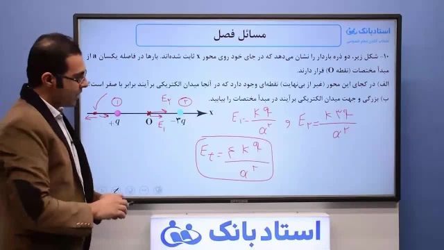 حل تمرین فصل 1 فیزیک یازدهم (میدان الکتریکی) -بخش پنجم- محمد پوررضا -همیار فیزیک