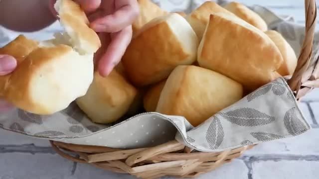 روش پخت متفاوت  نان رولی آسان و سریع با مواد اولیه دم دستی