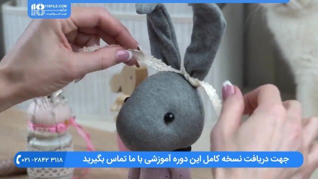 آموزش دوخت عروسک جورابی - آموزش دوخت عروسک بانی خرگوش
