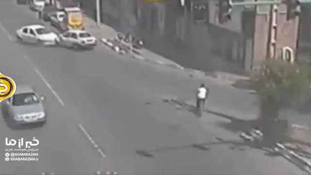 ویدیو از تصادف وحشتناک و عجیب !