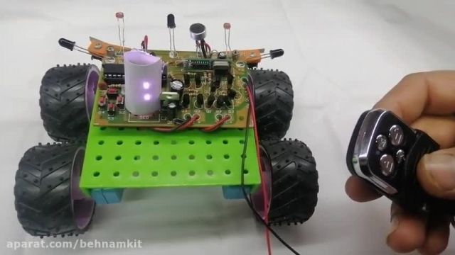 ست کردن ریموت با ربات های بهنام کیت (مسیریاب و شش کاره)