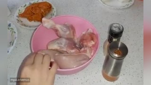 روش پخت فوری  خوراک مرغ مجلسی